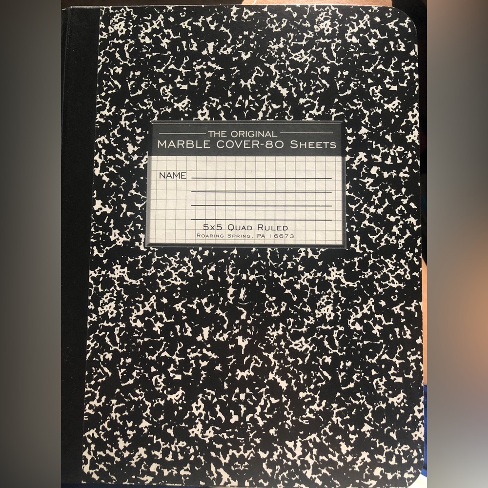 Graph ruled composition notebook